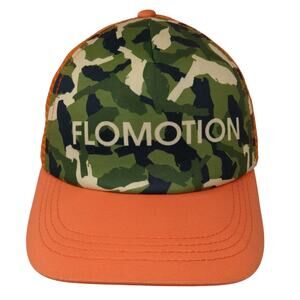 Flomotion Snapback Trucker Cap Multicolor One Size Adjustable Mesh Back Camo